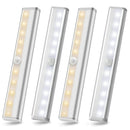 Axyaa 10-LED Motion Sensor Under Cabinet Night Light for Closet Bedroom Kitchen