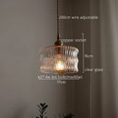 Axyaa Copper Green Glass LED Pendant Light - Nordic Modern Hanging Lamp