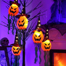 Halloween Glowing Pumpkin Ghosts Lights Set by Axyaa for Indoor and Outdoor Decor
