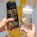 Axyaa 550ml Sports Water Bottle with Scale, Straight Drinking Lid, Outdoor Portable Kettle