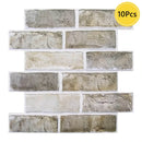 Axyaa 3D Faux Brick Wall Panel Self-adhesive Tile Sticker for Kitchen Bathroom