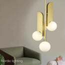 Axyaa Nordic Glass Ball Pendant Lamp, Elegant Bedroom Home Decor Lighting