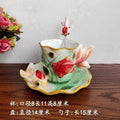 Axyaa Ceramic Rose Goldfish Coffee Cup Set