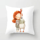 Axyaa Lovely Cartoon Pattern Cushion Cover 45*45cm