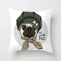Cute Pug Bulldog Pillowcase for Living Room Decor - Axyaa Home Decor