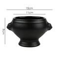 Axyaa Lion Head Ceramic Soup Bowl with Embossed Handle - Set of 2