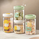 Axyaa Multigrain Storage Box: Transparent Food Jar, Sealed, Kitchen Organizer, Dried Storage Jar.