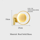 Axyaa Luxury LED Reading Wall Light - Modern Hotel Living Room Bedside Décor