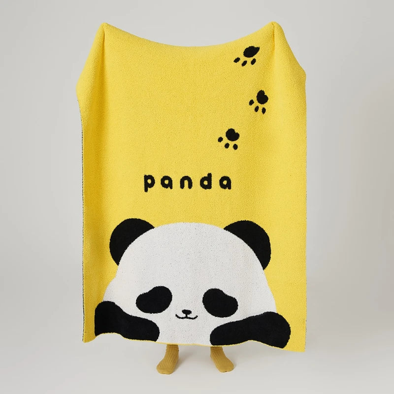 Axyaa Ultra Soft Plush Animal Blanket – Zebra Panda Tomatoes Throw 51x63"