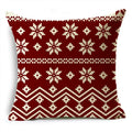 Axyaa Merry Christmas Linen Pillowcase Cushion Cover 45x45cm