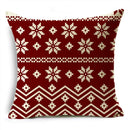 Axyaa Merry Christmas Linen Pillowcase Cushion Cover 45x45cm