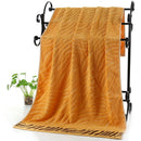 Axyaa Luxury Embroidered Bamboo Bath Towel Set - Green/Coffee/Cream - Personalized