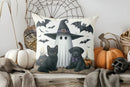 Axyaa Halloween Skeleton Ghost Swing Pillow Cover for Sofa Bedroom Car