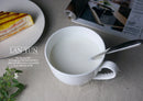 Axyaa White Bone  Breakfast Cereal Mug, Large Ceramic Coffee Cup