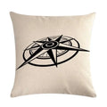 Axyaa Nautical Series Pillowcase for Home Sofa Living Room Decor