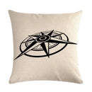 Axyaa Nautical Series Pillowcase for Home Sofa Living Room Decor