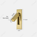 Axyaa LED Warm Light Strip Wall Lamp with Adjustable Spotlight Angle for Study Bedroom