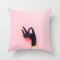 Axyaa Tropical Leaf Print Pillowcase for Living Room Sofa