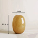 Axyaa Imitation Jade Glass Vase for Flowers Arrangement and Room Decoration