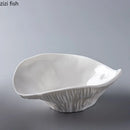 Axyaa Shell Ceramic Bowl Set for Soup, Salad, Dessert, Ice Cream, Snacks & Fruits