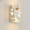 Axyaa Nordic LED Wall Lights Terrazzo Stone Wall Lamp for Modern Spaces