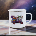 Axyaa Halloween Dwarf Pumpkin Enamel Mug: Holiday Gift, Cute Drinkware
