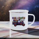 Axyaa Halloween Dwarf Pumpkin Enamel Mug: Holiday Gift, Cute Drinkware