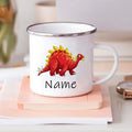 Personalized Dinosaur Coffee Cup for Kids by Axyaa - Custom Name, Birthday Party Favors