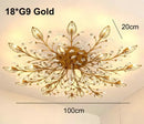 Axyaa Crystal Ceiling Light Tree Branch Modern Minimalist American Style