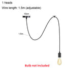 Axyaa Black Spider Chandelier: Vintage Industrial Pendant Light for Farmhouse Dining Room