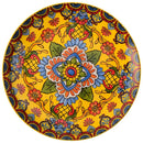 Axyaa Bohemian Enchanting Yellow Flower Ceramic Tableware Set