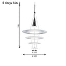 Axyaa Designer White Chandelier: Flying Saucer Pendant Light for Restaurant & Living Room