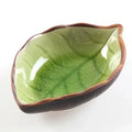 Axyaa Ceramic Leaf Small Plates Set of 2