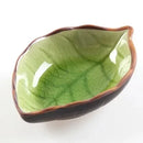 Axyaa Leaf Ceramic Seasoning Dish Set of 2