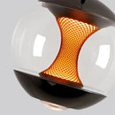 Axyaa Glass Pendant Chandelier for Dining Room Bedroom Entryway Balcony Lamps
