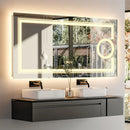 Axyaa LED Backlit Vanity Mirror with Demisting, Smart Touch, Dimmable Memory Light