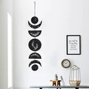 Moon Phase Garland Wall Decor by Axyaa: Boho Home Decor, Nursery Ornament Gift