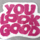 Axyaa Cute Microfiber Bath Mat - Slip-Resistant & Washable Funny Shower Rug