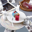 Axya Rabbit Ceramic Tray Wedding Cake Stand Fruit Plate Snack Tray