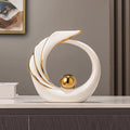 Axyaa Ceramic Decor Set for Entryway, TV Cabinet, Wine Cabinet, Office Desk