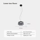Axyaa Nordic Glass LED Pendant Lights Industrial Chandelier for Home Decor