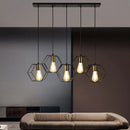 Axyaa Geometric LED Chandelier - Elegant Lighting Fixture for Dining Room Décor