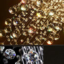 Axyaa Oval Crystal Chandelier Pendant Light for Living Room and Bar