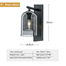 Axyaa Luxury Double Glass Wall Lamp: Modern Nordic Design for Home, Restaurant, or Staircase