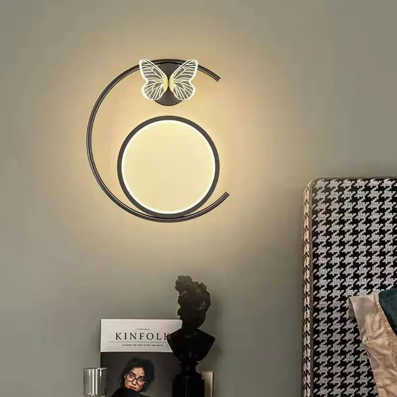 Axya Butterfly Wall Lamp: Modern Art Sconces Light Fixture for Home Decor