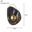 Axyaa Nordic Light Luxury Shell Wall Lamp - Designer Decor for Living Room & Bedroom