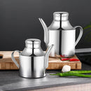 Axya 304 Stainless Steel Oil Pot with Long Nozzle and Leak Control