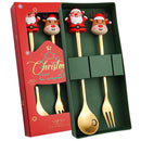 Axyaa 2-Piece Gold Cutlery Set in Gift Box
