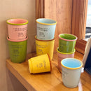 Axyaa Kawaii Ceramic Coffee Cup 400ml Cute Korean Mug Tea Water Juice Espresso Gift