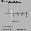 Axyaa Black Golden LED Chandelier for Home Indoor Lighting in Bedroom, Dining Room, Kitchen, Hotel.